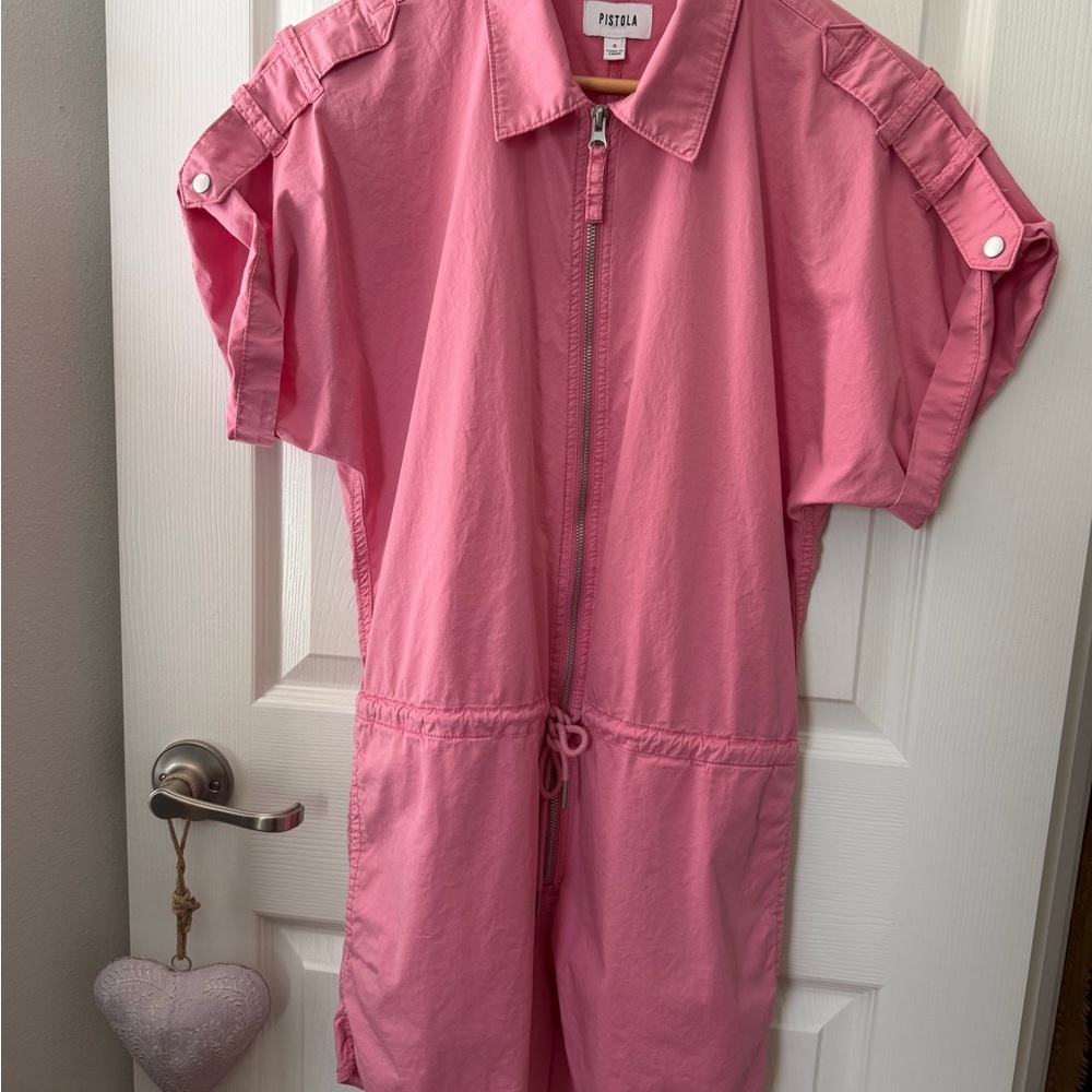 Pistola Pink overall Zip-Up S like New adorable 🥰